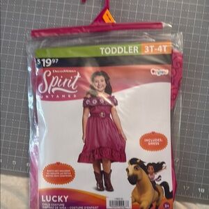 Dream works spirit untamed lucky costume toddler 3t 4t